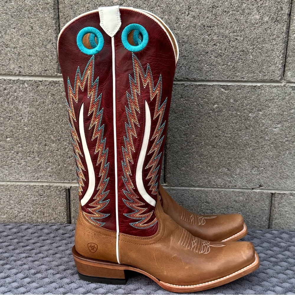ARIAT WOMEN WESTERN BOOTS FUTURITY FORT WORTH SIZE 9.5